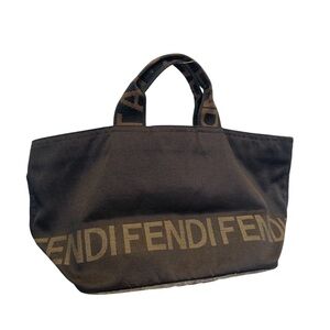 Fendi Black and Brown Interior Tote